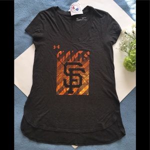 Under Armour Women’s V-Neck SF Giants Top Shirt